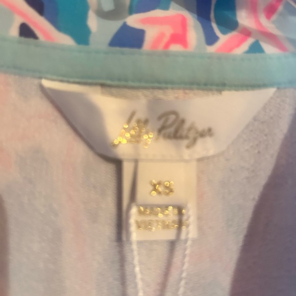 Lilly Pulitzer Leona Skim Blue Reel Nauti Zip-Up Jacket NWT - Picture 5 of 6